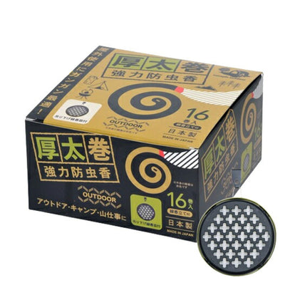 強力防虫香 太巻きタイプ 16巻入り