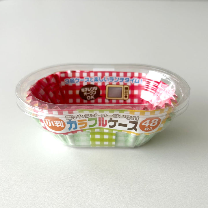 おかずカップカラフルケース小判48枚入