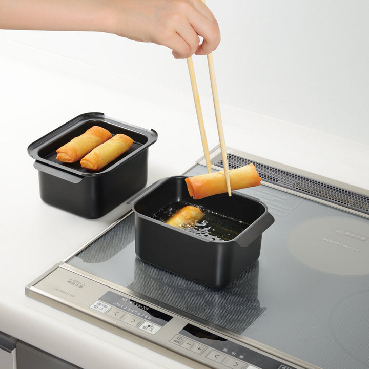 オイルターンオイルポットフライヤーIH対応角型ポコフリット