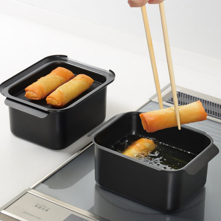 オイルターンオイルポットフライヤーIH対応角型ポコフリット