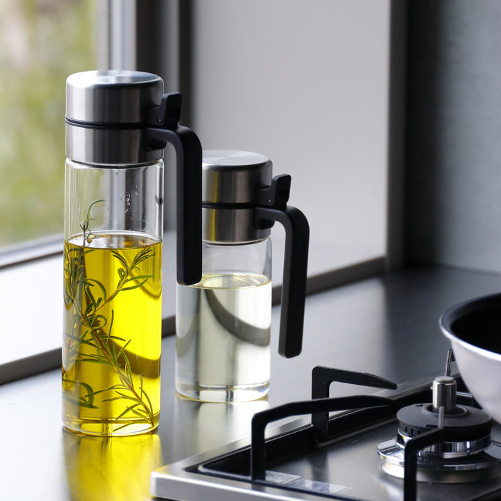 オイルボトル500mlatomico耐熱ガラス製密閉オイルボトル