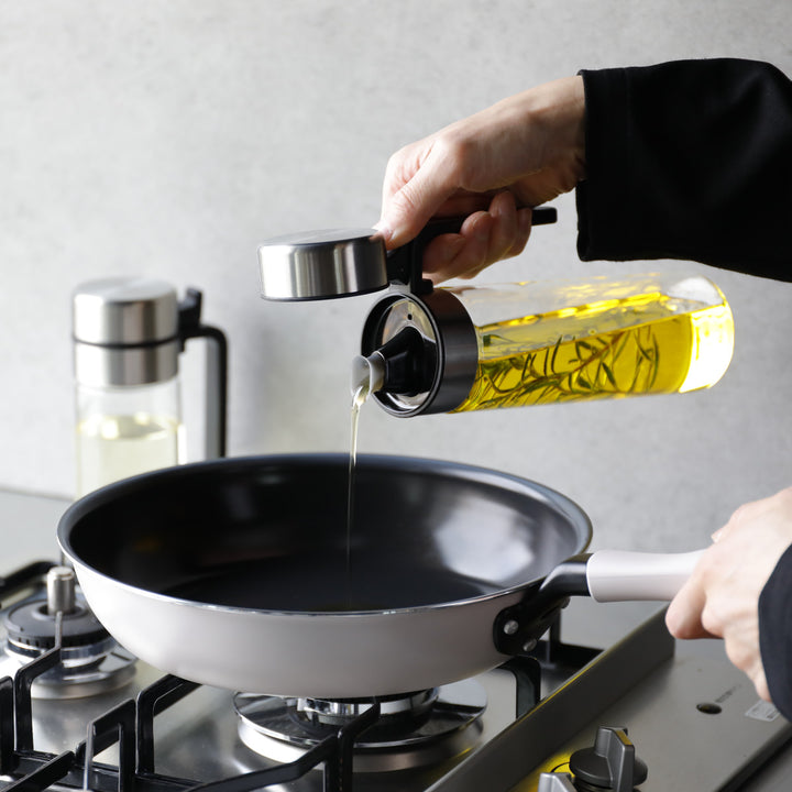 オイルボトル500mlatomico耐熱ガラス製密閉オイルボトル