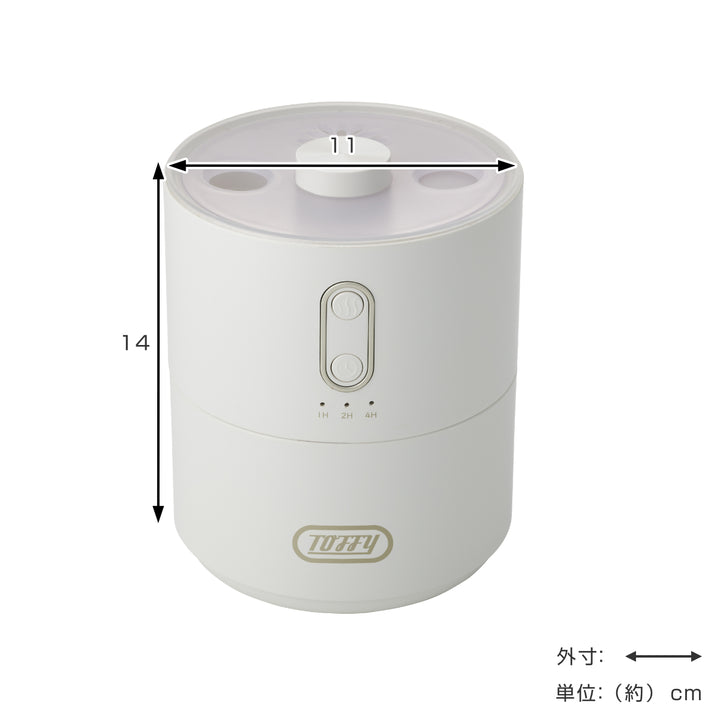加湿器450mlふわふわリング連続モードToffy