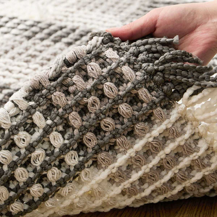 玄関マット50×80ワッフル風マットチェック柄エルフ室内