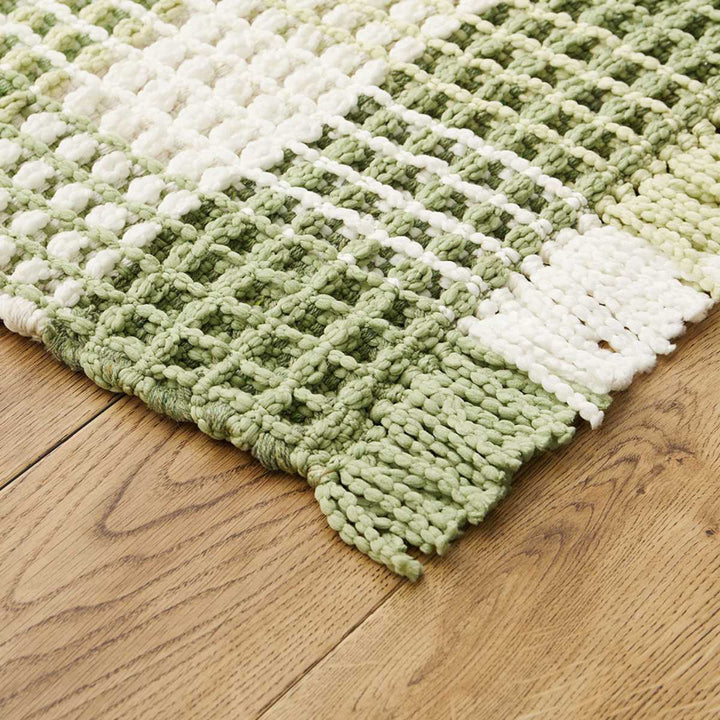 玄関マット50×80ワッフル風マットチェック柄エルフ室内