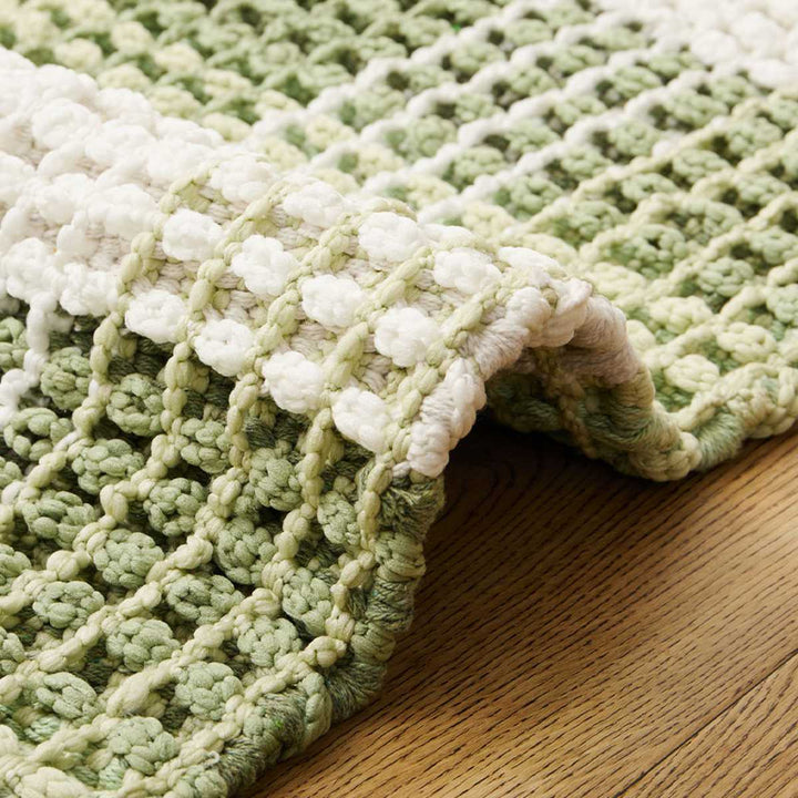 玄関マット50×80ワッフル風マットチェック柄エルフ室内