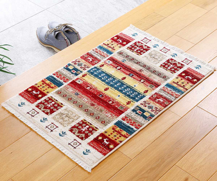 玄関マット50×80トルコ製ウィルトン織の玄関マットRAKKAS室内