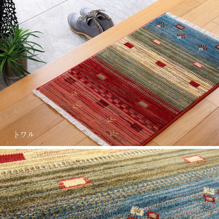 玄関マット50×80トルコ製ウィルトン織の玄関マットRAKKAS室内