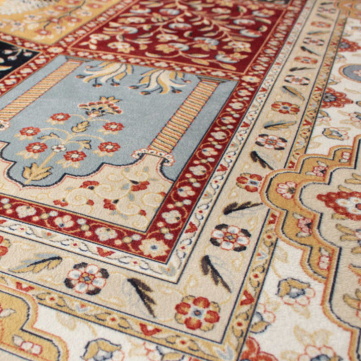 玄関マット50×80メダリオン柄プリントマット室内