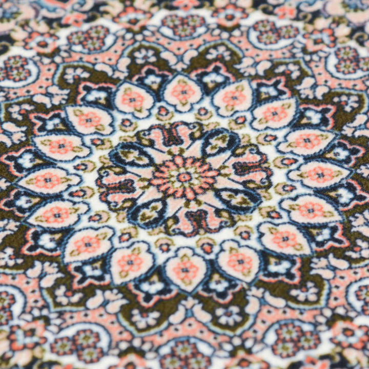 玄関マット70×120メダリオン柄プリントマット室内