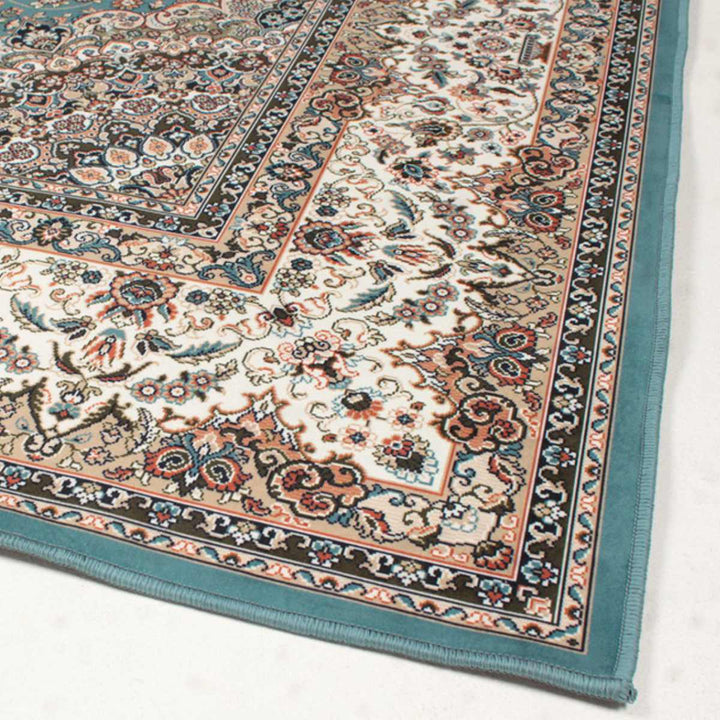 玄関マット70×120メダリオン柄プリントマット室内