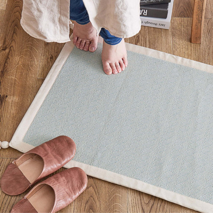 玄関マット50×80インド綿のふっくら玄関マット室内