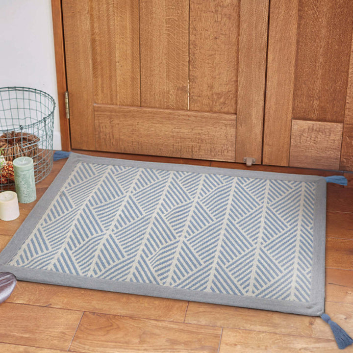 玄関マット50×80インド綿のふっくら玄関マット室内