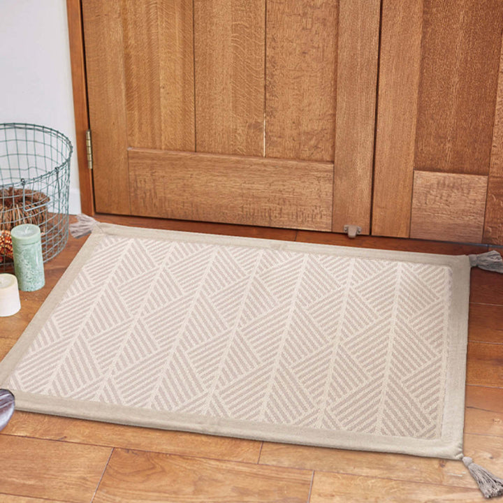 玄関マット50×80インド綿のふっくら玄関マット室内