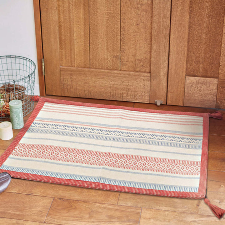 玄関マット50×80インド綿のふっくら玄関マット室内