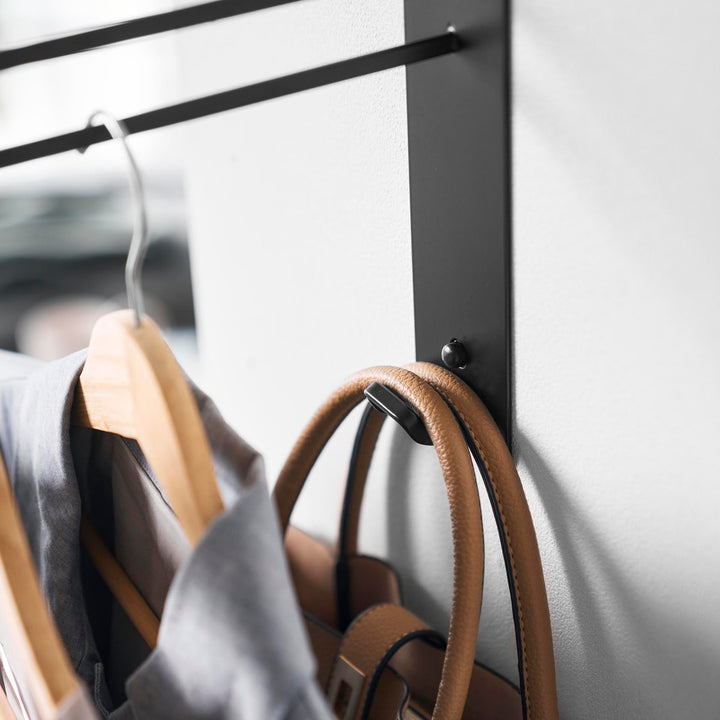 山崎実業tower壁付けちょい干しハンガータワー