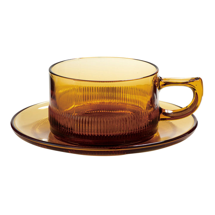 廣田硝子耐熱性カップ＆ソーサー200ml