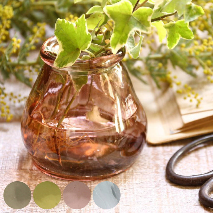 花瓶VALENCIAリサイクルガラスミニフラワーベースCERO