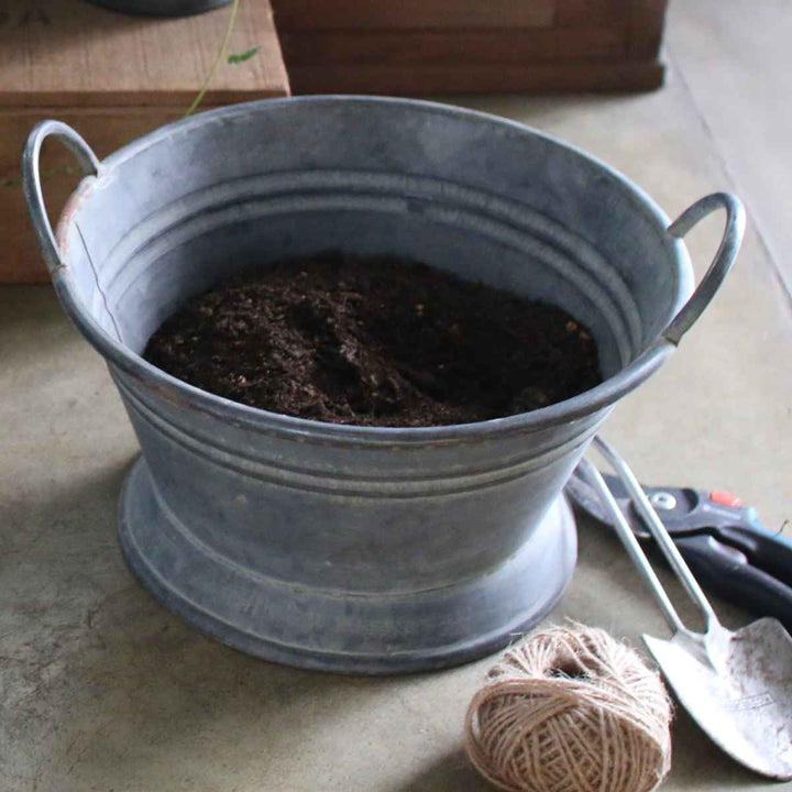 鉢ブリキブリキハンドルバケツS