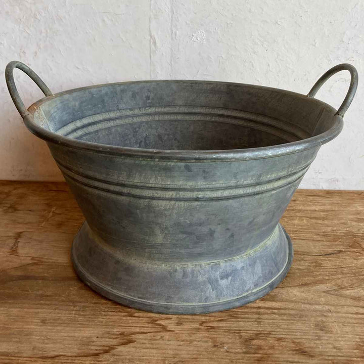 鉢ブリキブリキハンドルバケツL