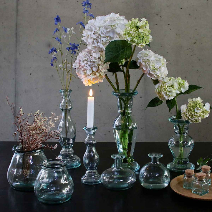 花瓶リサイクルガラスFLOREROBOTELLAラウンド