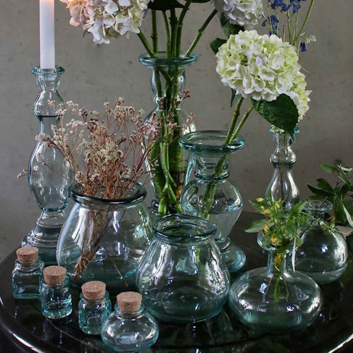 花瓶リサイクルガラスFLOREROBOTELLAラウンド