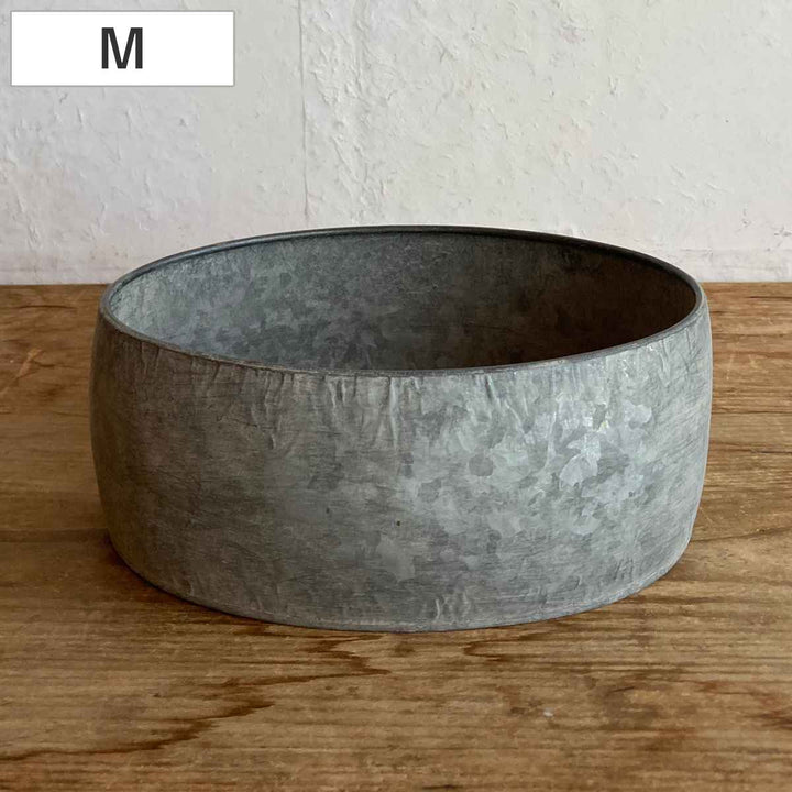 鉢ブリキプランターオーバルM