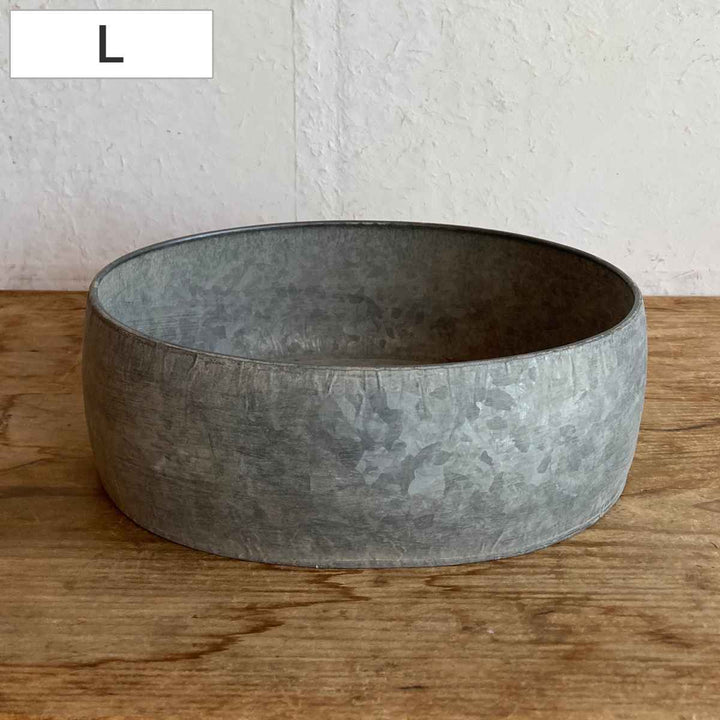 鉢ブリキプランターオーバルL