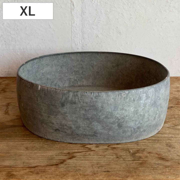 鉢ブリキプランターオーバルXL