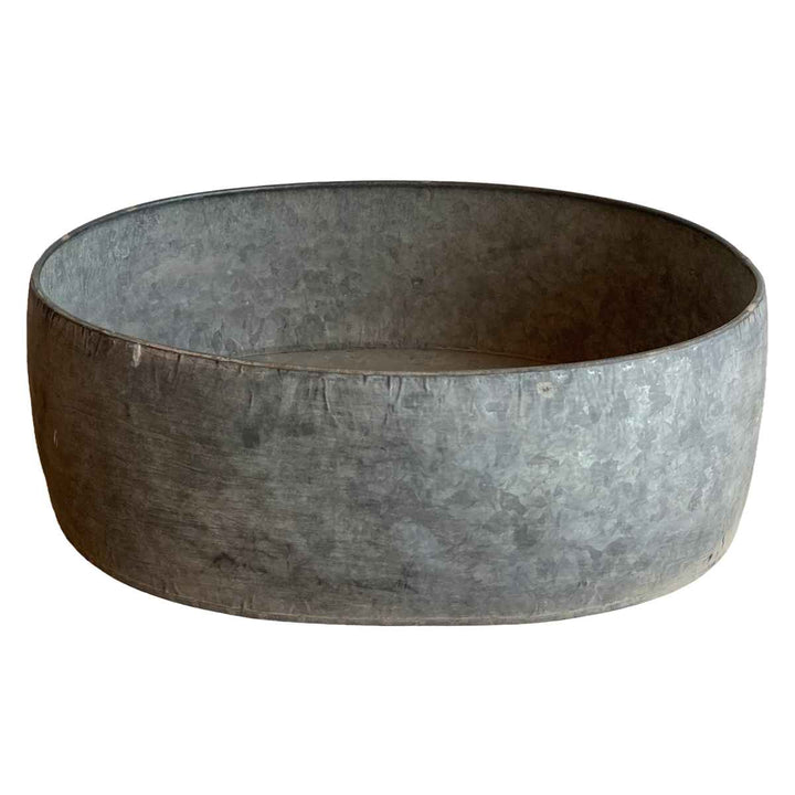 鉢ブリキプランターオーバルXL