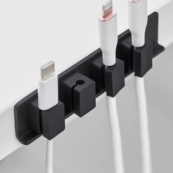 山崎実業smartテープで貼り付けるマグネットケーブルホルダースマート5連