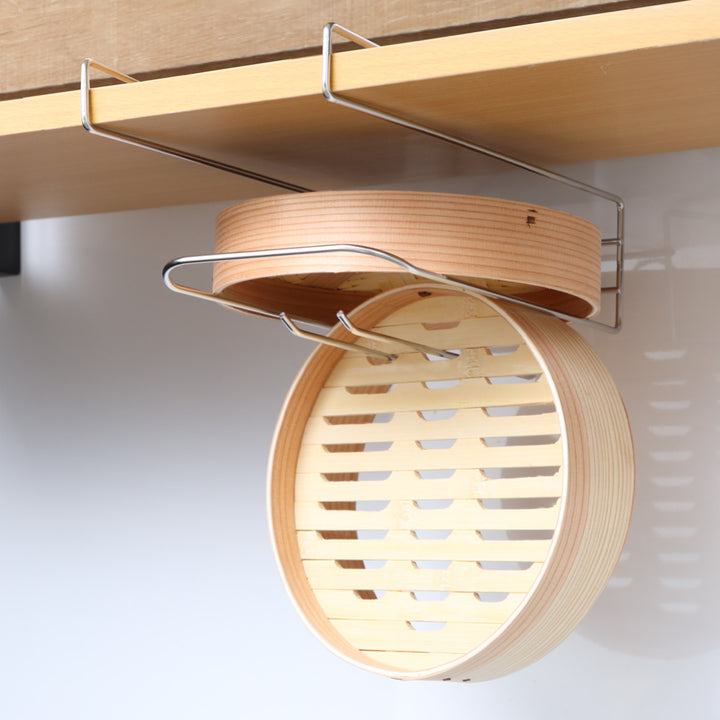 せいろ掛け吊戸棚下収納せいろも干せる吊り戸棚用引っ掛けラック