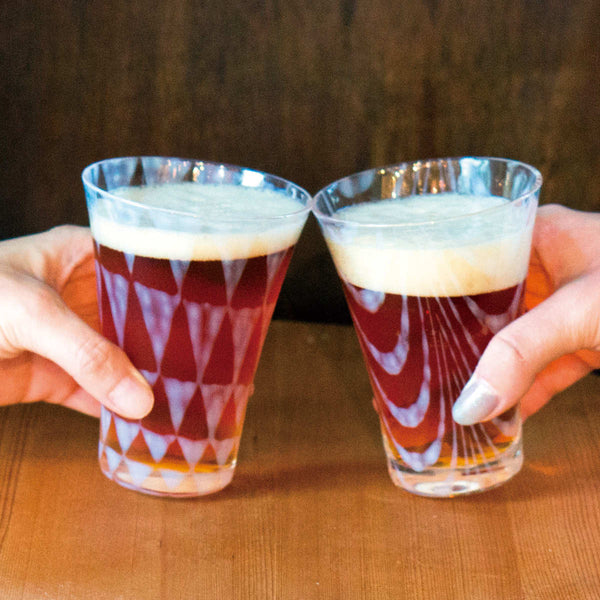 廣田硝子ビアグラス220ml大正浪漫コップ鱗＆巻上げ