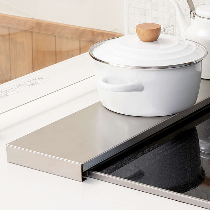 排気口カバーステンレス製ワイド伸縮幅60～75cm