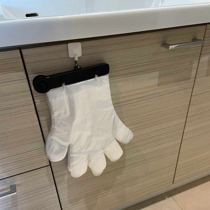 ビニール手袋ワンタッチポリエチ手袋100枚入り