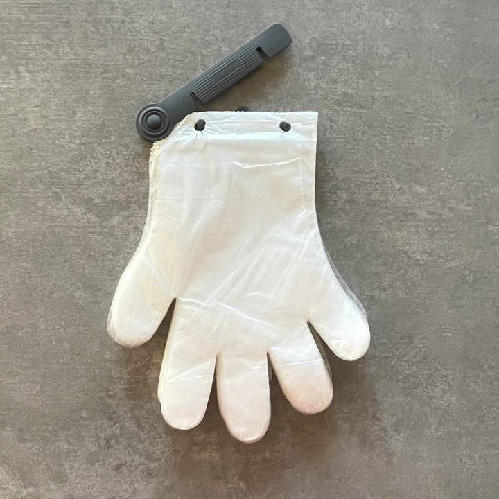 ビニール手袋ワンタッチポリエチ手袋100枚入り