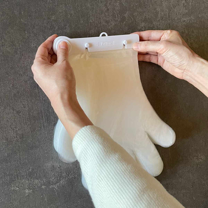 ビニール手袋ワンタッチポリエチ手袋100枚入り