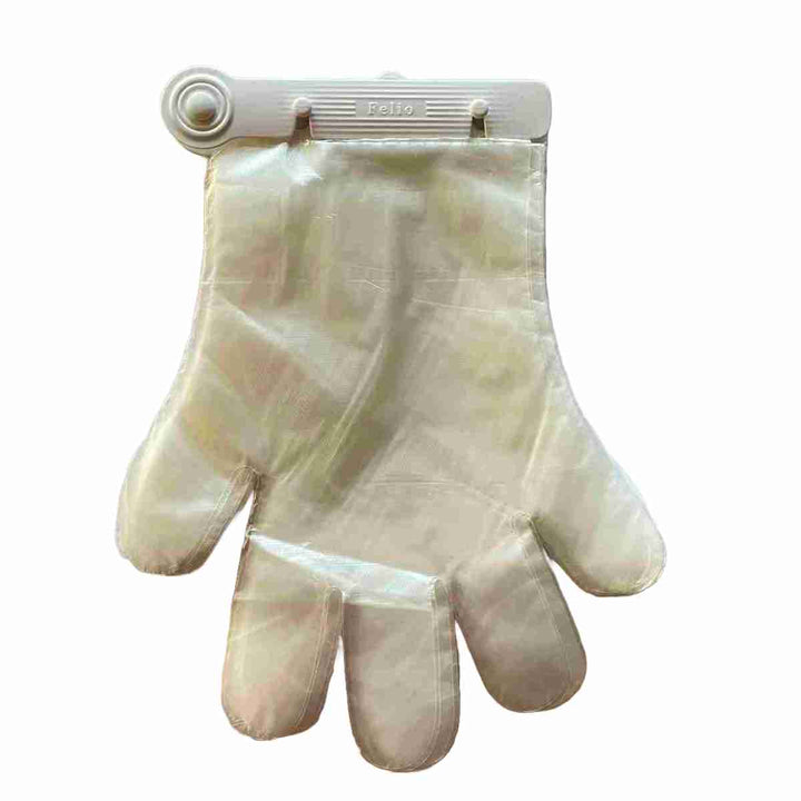 ビニール手袋ワンタッチポリエチ手袋100枚入り