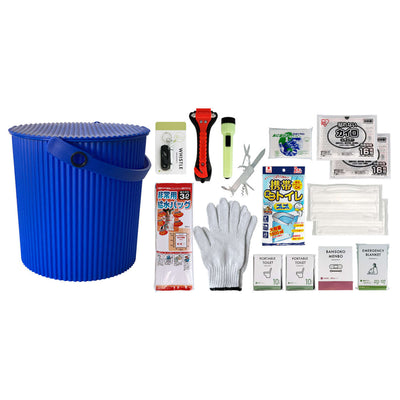 防災セット ウェイビー 車載用 座れる防災バケツセット 17点セット