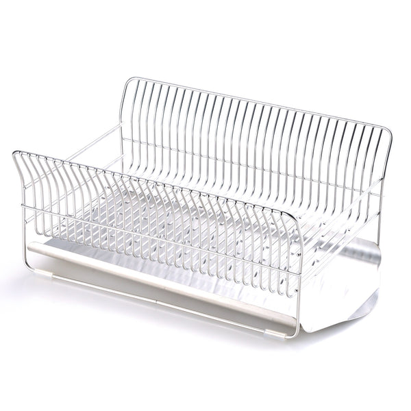 水切ラックhanautaハナウタコンパクト横置き縦置きカゴ＆トレイ