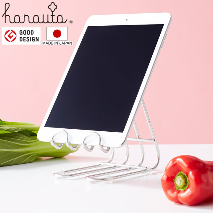 タブレットスタンドキッチンスタンドhanautaハナウタシルバー