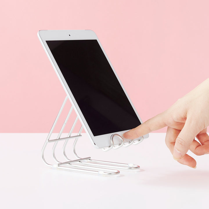 タブレットスタンドキッチンスタンドhanautaハナウタシルバー