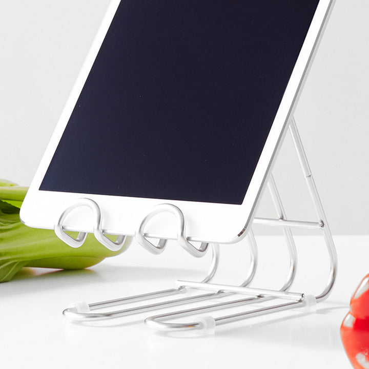 タブレットスタンドキッチンスタンドhanautaハナウタシルバー