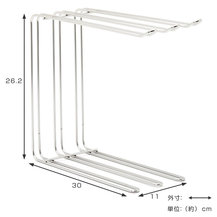 ふきん掛けキッチンハンガーhanautaハナウタシルバー