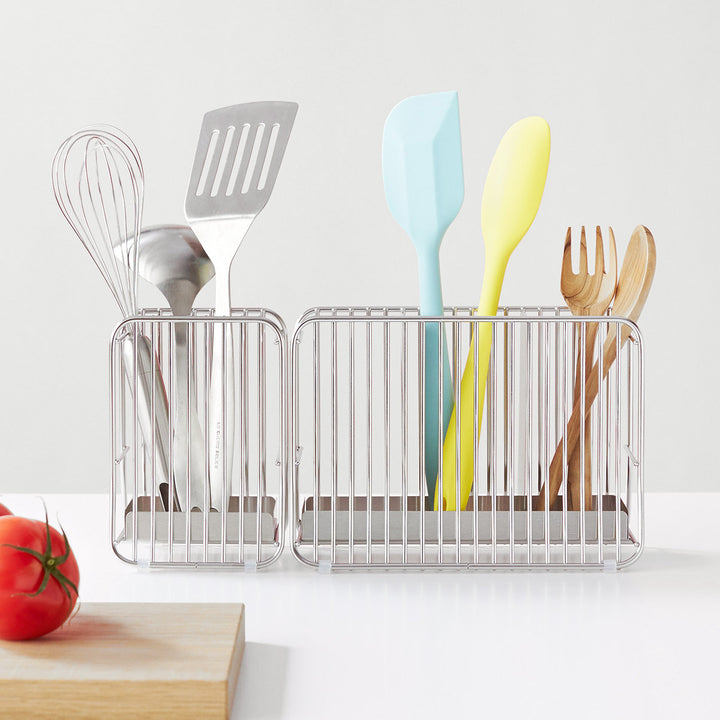 キッチンツールスタンドLhanautaハナウタシルバー