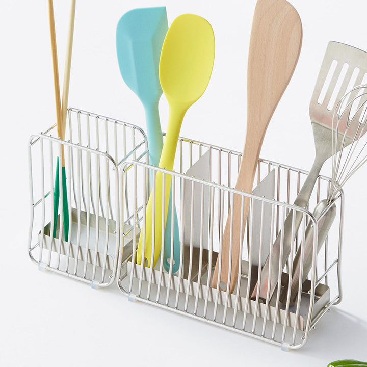 キッチンツールスタンドLhanautaハナウタシルバー