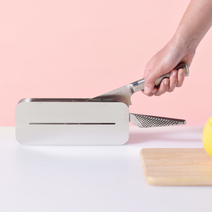 包丁スタンドhanautaハナウタ2本収納シルバー