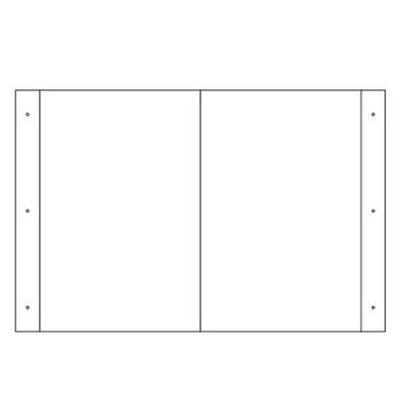 折り曲げ式標識 無地 30x40cm PET製 両面テープ付