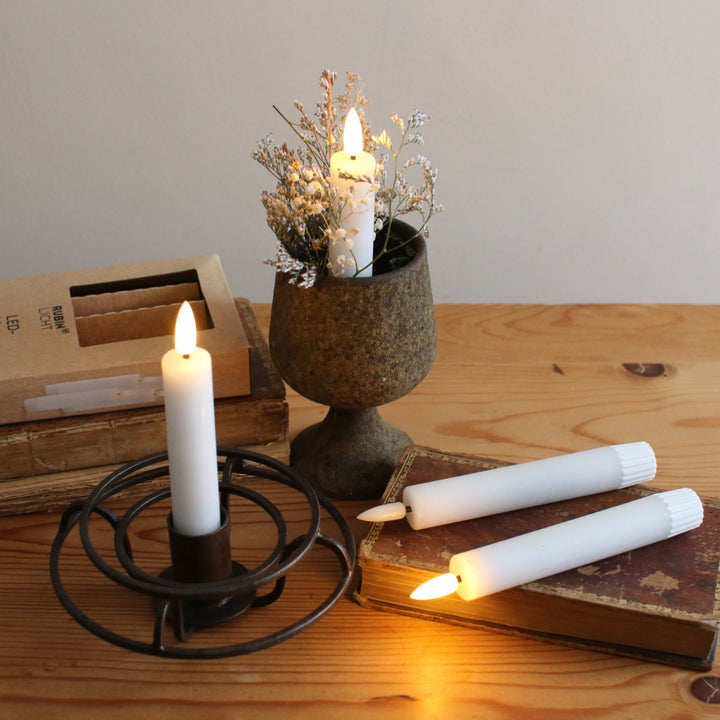 テーパーキャンドル2本組LED