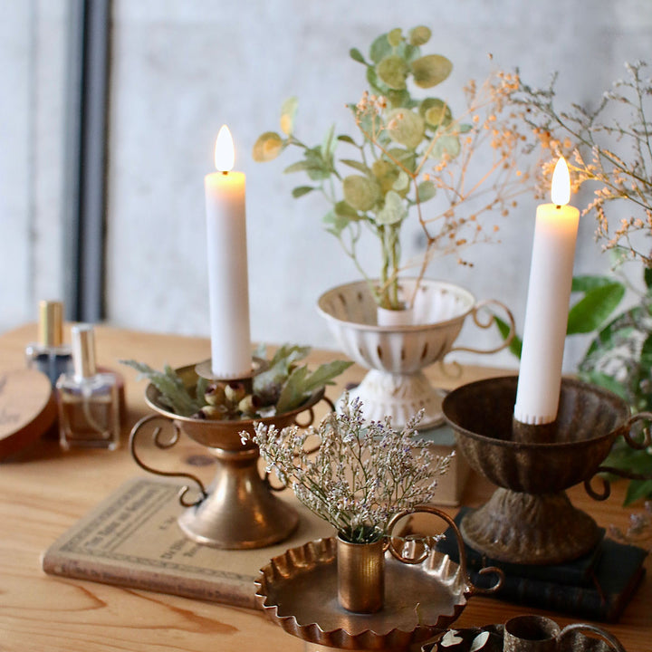 テーパーキャンドル2本組LED